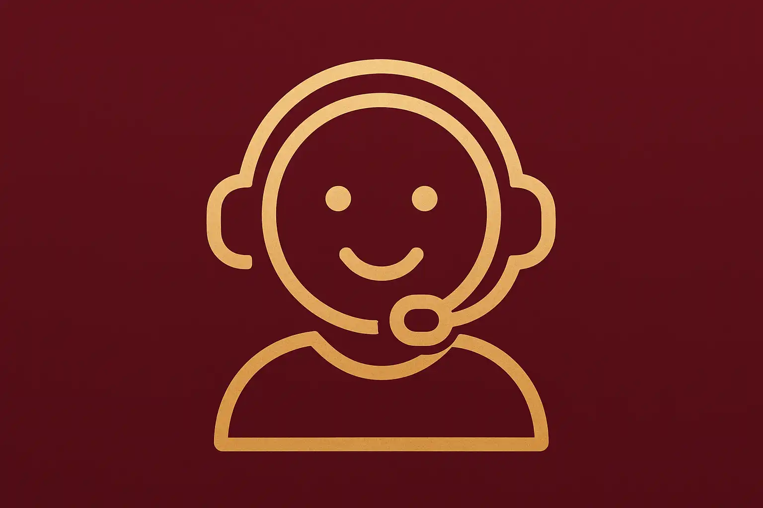 Customer support headset icon representing Goldspinia Casino help center