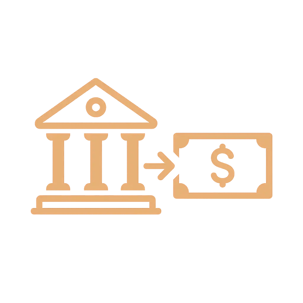 Bank transfer icon