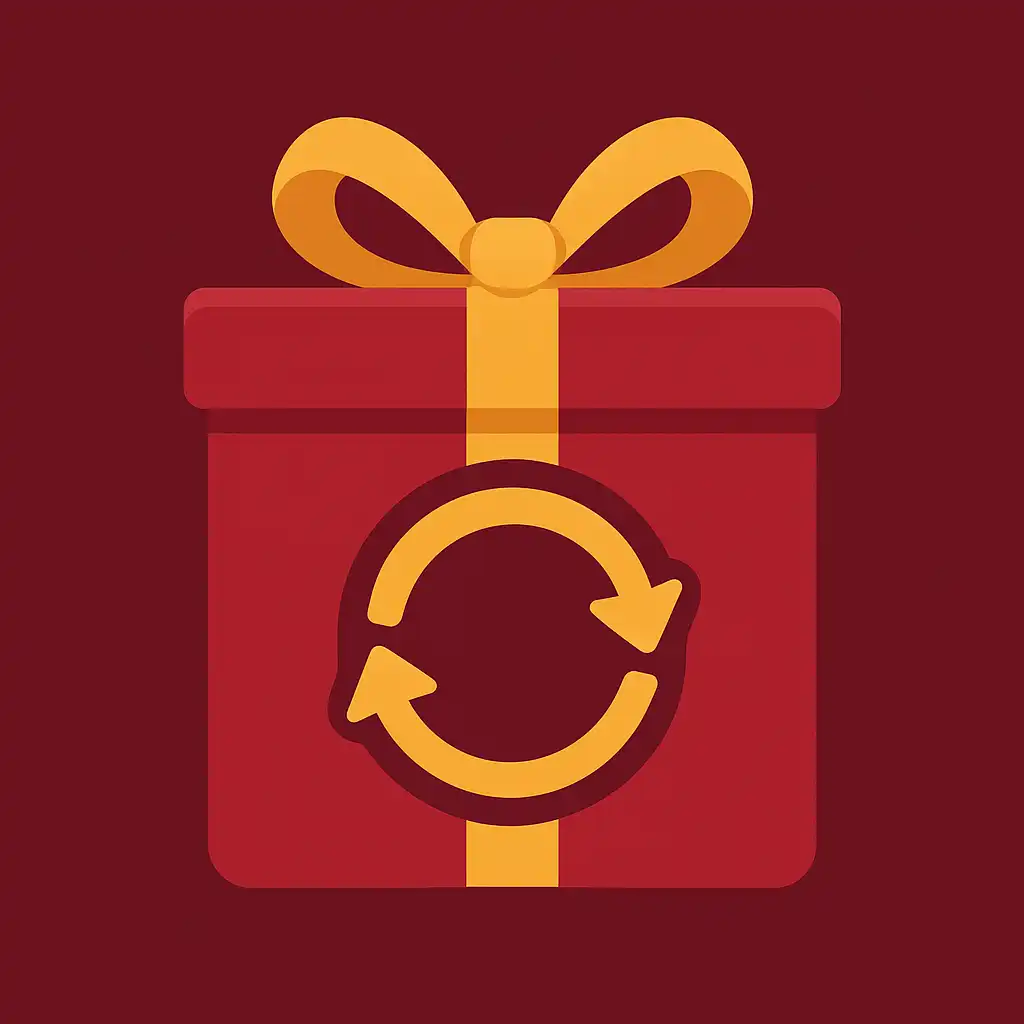 Gift box representing the weekly reload bonus